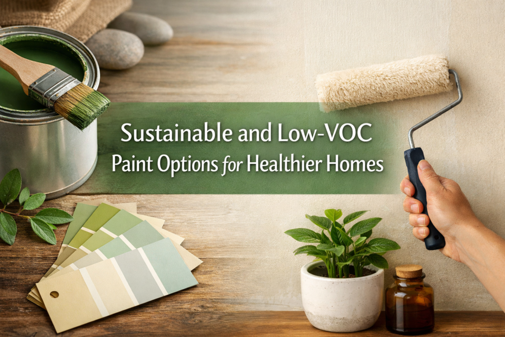 Sustainable and Low-VOC Paint Options for Healthier Homes